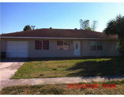 $128,700
Royal Palm Beach Three BR Two BA, Nice home with no association fees