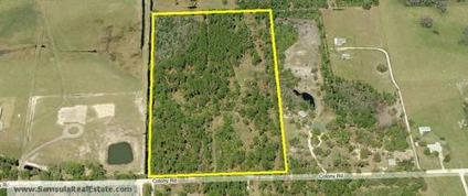 $160,000
Just listed! Samsula - 20 acres waiting for your new home!