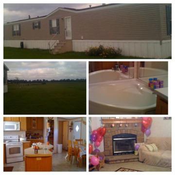 $175,000
10 acres with 2006 3 bed 2 bath mobile home