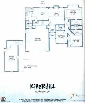 $186,000
Jacksonville 3BR 2BA, Riverhill Floor plan with stone