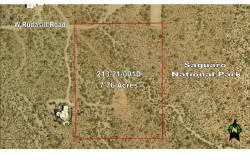 $219,000
7.76 Acres Adjacent to Saguaro National Park