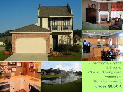 $242,900
3 BR 2.5 Bath Home with Office, Waterfront, Gated - Gorgeous