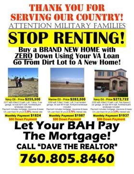 $249,000
New Homes VA Loan Zero Down
