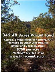$259,110
HARTFORD, AR Hunting Property (Sugar Loaf Mtn. Road)..four wheeler, atv