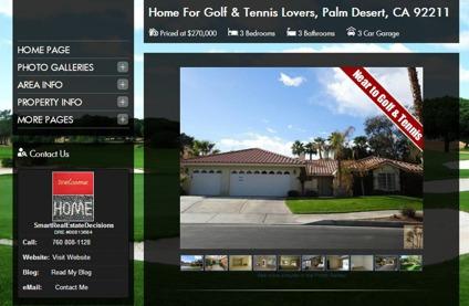 $270,000
Home for GOLF and TENNIS LOVERS