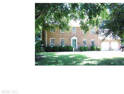 $270,000
Newport News Four BR 2.5 BA, Brick Colonial on large lot backing