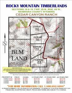 $29,900
CCR 21 Cedar Creek Ranch Lance Creek Wyoming 82222