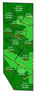 $34,800
3 to 6 acre tracts with beautiful home sites - Ballyglen Estates