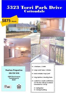 3 Bedroom 2 Bath Home for Rent in Cottondale