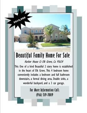 $410,000
Beautiful Family Home for Sale