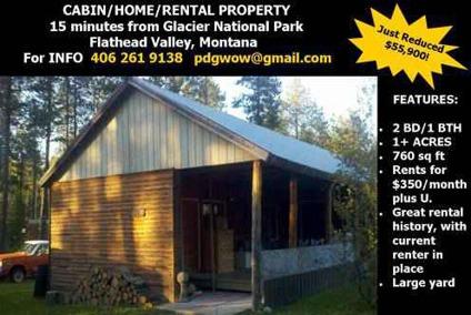 $55,900
JUST REDUCED! 2BD 1 BA Home near Glacier Park Montana, great rental