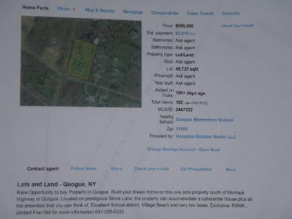 $599,000
One Acre Land,Good Schools ,Close to Beaches
