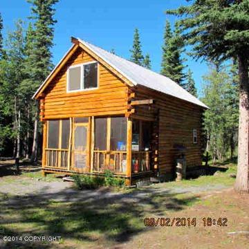 $70,000
Charming Hand made log cabin with wood accents. Dry cabin with outhouse and gray