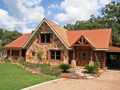799,000Blanco Riverfront Log  Stone Lodge-Style Home in Wimberley ...