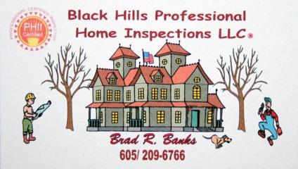Black Hills Professional Home Inspections LLC [phone removed]