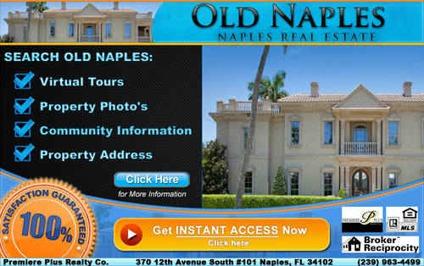 Close To Downtown 5th Avenue - Old Naples Homes From $100k's