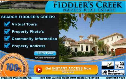 Excellent Location - Fiddler's Creek luxury homes from $150k's