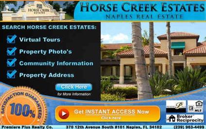 Excellent North Naples Location - Horse Creek Estates Homes From $400k