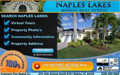 Golf Course Community - Naples Lakes Country Club homes from $200k's