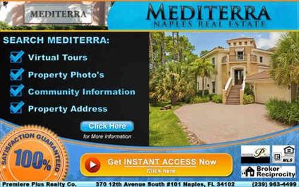 Mediterra Luxury Homes From $400k's - Must See