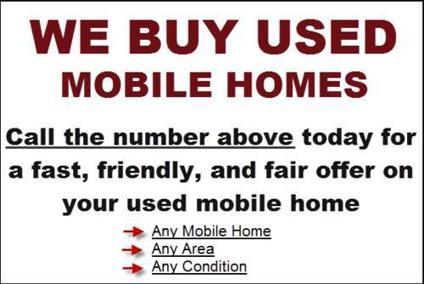 We Buy Mobile Homes!