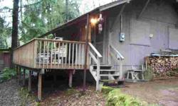 Comes with 2 additional lots - one on either side of subject property. Super recreational property. Could be used full time. Very private setting close to Mt. Rainier. Most furnishings included with price. You won't find a nicer cabin anywhere. Have your