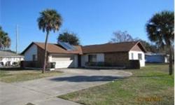 Large corner lot. Room for pool. This 1600 sq ft home has 3 bedrooms, 2 baths and a 2 car garage. Open floor plan with kitchen bar opening to the large family room. Solar assisted water heater system. Great for investor or first time home buyer on a 203K