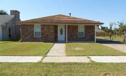 PERFECT STARTER HOME ! TOTALLY RENOVATED AFTER KATRINA, NEW ELECTRIC, PLUMBING, WINDOWS, ETC. FIREPLACE WAS REPLACED AFTER KATRINA. MASTER HAS LARGE VANITY AREA & BIG WALK-IN CLOSET. LONG DRIVE WITH REAR YARD ACCESS & A DETACHED GARAGE. GARAGE HAS BEEN