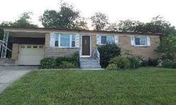 Nice brick 3 bedroom ranch located on no outlet street. Features include 2 full baths, formal dining area, and equipped remodeled kitchen with ceramic tile and cherry cabinets. There is an l-shaped family room in the lower level. The fenced rear yard has