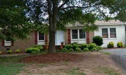 100% financing with USDA loan. Enjoy coffee on the front porch or back deck of this well maintained brick ranch. Open floor plan includes kitchen/ breakfast area over looking the great room which is great for entertaining. The garage has been converted to