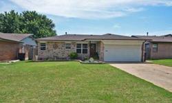 CUTE, CLEAN & NEAT THREE BEDROOM HOME IN SW OKC. THIS PROPERTY HAS 1.5 BATHS, LARGE FAMILY ROOM, NEWER APPLIANCES, CARPET, PAINT, TILE, AND THE LIST GOES ON! TWO CAR GARAGE WITH STORM SHELTER, SPRINKLER SYSTER, LARGE COVERED PATIO, OUT BUILDING, AND BACKS