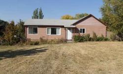 Large double lot,chain link fenced with UG sprinklers.3 bdrm,1 bath single level home with small basement.Nice sized LR w/small room attached on south end-would make excellent playroom or office. Detached double carport & 2 large storage buildings,