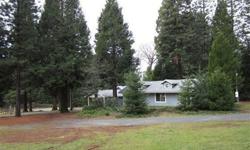 A Horse Lover's Dream! An amazing opportunity to own 5 level acres surrounded by beautiful pines. This Charming HUD home features 2 bedrooms, 2 full baths, inside laundry room, plus a detached 4-car garage or use as a barn. 2 storage sheds and fenced