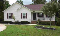 100% financing available thru USDA. Great 3BR/2BA ranch. Hardwoods & 2" blinds throughout! Kitchen features cherry cabinets, plenty of counter & cabinet space, breakfast/dining area. The vaulted great room has a fireplace w/TV niche above and surrounded