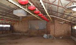 Three poultry houses 40x400 & all equipment, 40x60 storage shop "As Is" with growing restrictionsListing originally posted at http