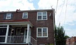 Brick twin with loads of potential. This 3 bedroom 1.5 bath home features a large living room spacious dining room and large kitchen with built in decorative cabinets. The first floor also features a half bath. The 2nd floor features 3 spacious bedrooms