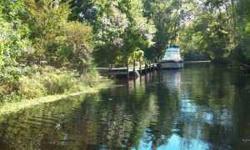 131FT WATERFRONT PROPERTY-ACROSS FROM A NATURE PRESERVE-HAS 50FT DOCK ON DEEP WATER-WELL -POWER ELECTRIC AND SEPTIC-FRONT OF PROPERTY LOOKS OUT OVER A 300X800FT POND-LIVE IN OLD FLORIDA SETTING JUST 1 MILE FROM PUBLIX SHOPPING-SEE DEER WALKING DOWN THE