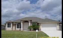 3 bedroom, 2 bath, 2 car garage CBS construction home. Granite countered kitchen is open to family room which leads to a large screened and covered patio through sliding glass doors. Split bedroom plan. Master offers dual sinks, Roman tub, separate shower