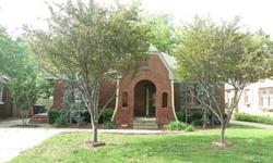 Charming, well kept brick home with unique front entry architecture. 3 bedroom , 2 full bathrooms and detached 2 car garage. Living room has beautiful crown molding, and ceiling fan. Kitchen has ceiling fan, pantry, hanging cookware rack, dishwasher,