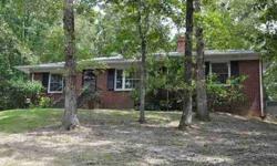 Great condition brick ranch on large, private, wooded lot. New Trane HVAC 2012. New kitchen counters, floor, and dishwasher 2010. Remodeled master bath 2012. New deck 2012. New gas logs in great room 2012. Roof inspected 2012. Plumbing replaced and