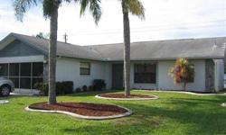 Convenient South Fort Myers location. This 2 bedroom, 2 bath furnished home is ready for a new family. New appliances, water heater with instant hot water, A/C and duct work have all been installed in the last 2-3 years. Lanai has been updated with new