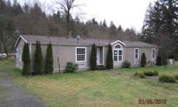 Large 4 bedroom double wide manufactured home, has a super floor plan. The kitchen is well designed. This home offers plenty of room to live, relax or entertain. This entire package is located on 2.33 acres. Seller may pay up to 3% towards buyers closing