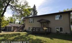 NICE CLEAN LARGE BAUDETTE HOME! Lots of room and lots of land with this updated Baudette home. Three bedrooms, two bathrooms with 2 car garage, new deck and huge back yard in a convenient location. Transferring corporate seller priced this for a quick