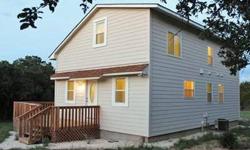 NEW CONSTRUCTION WITH GRANITE COUNTERS AND TWO LARGE VERSATILE UPSTAIRS BEDROOMS (POSSIBLE USE AS 2 MASTERS AND/OR FAMILY ROOM UPSTAIRS). LOW LONGTERM TOTAL COST OF LIVING WITH PASSIVE SOLAR DESIGN, R41 INSULATION, CEILING FANS, LOW PRESSURE DOSE SEPTIC.