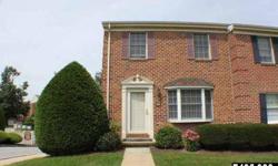 Gorgeous all brick end unit with loads of great features. Hardwood floors throughout entire home, lg living rm w/ gas fireplace, dining rm, powder rm and kitchen on first floor. Two lg bedrooms on the second floor w/ loads of closet space. Finished lower