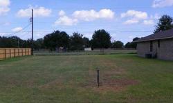 Unigue opportunity to buy a nice clean lot at an affordable price in Needville. Nice homes sit on each side of this lot and it backs up to a community park separated by a small drain-way. The lot is very usable with a nice oak tree in place for the back