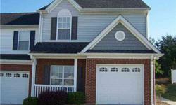 Popular Saddle Brook Subdivision in NW Guilford County. 3Br 2.5Ba end unit with garage is in excellent condition. Fireplace with gas logs, 9 ft ceilings downstairs, open floor plan. Master features large walk-in closet, double sinks & garden tub. Kitchen