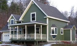 1900's farmhouse stlye home. In past 5 years-new roof, porch, cement siding, septic. We have also put in hardwood floors, renovated kitchen w/stainless, 2nd floor front load w+d (1 year old), heated 1 car garage, baseboard heat, all new windows and doors,