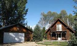 Log Cabin in Rivers Point where the South Fork and the Middle Fork meet. River access and irrigation rights are a big bonus. Great living space with wonderful views, aspen trees, in a quiet neighborhood. Two car detached garage has heated, insulated,