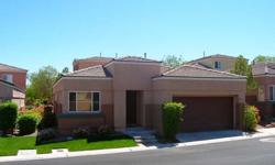 Immaculate & Charming FULLY TURNKEY FURNISHED 2 Bedroom/2 Bath One Story Home In Peaceful Gated Community w/Pool & Spa In The Heart Of Summerlin! Great Room Floorplan w/Living Room w/Fireplace and Open Kitchen w/Tile Breakfast Bar & Spacious Nook Area!